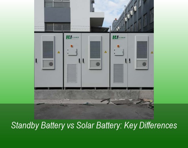 Standby Battery vs Solar Battery: Key Differences